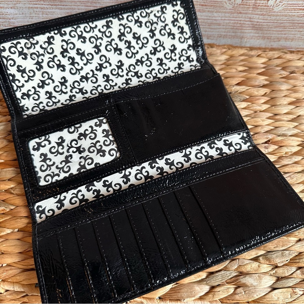 HOBO Black and White Coin & Card Holder